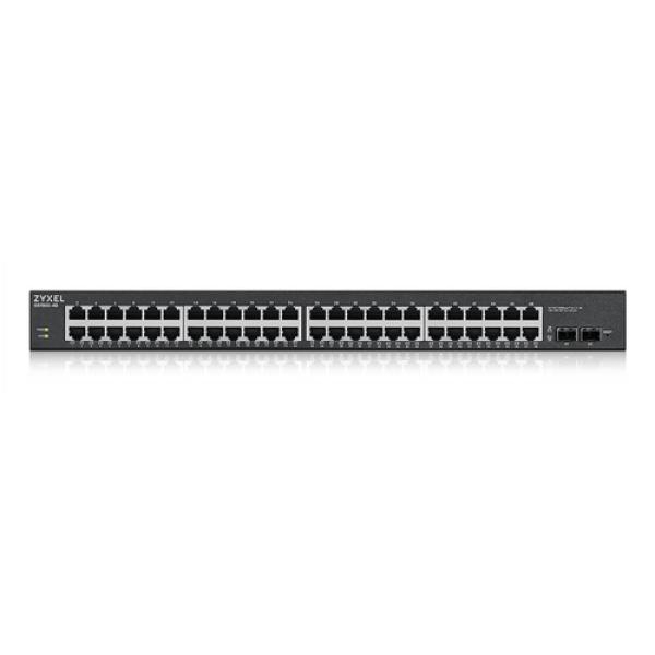 Zyxel gs1900-48hp v2 switch 48xgbe l2 170w rack