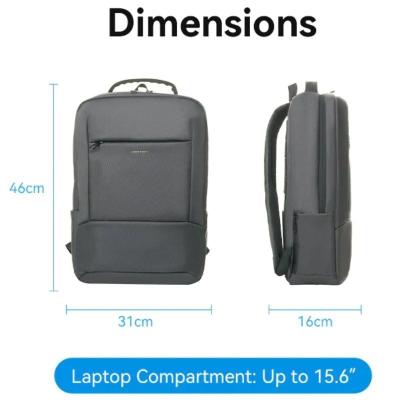 Mochila Vention KRNB0 para Portátiles hasta 15.6'/ 23L/ Gris