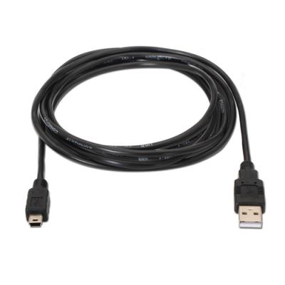 Cable USB 2.0 Aisens A101-0025/ USB Macho - USB Mini/ Hasta