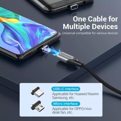 Cable USB 2.0 Vention CQNHG/ USB Macho/ MicroUSB Macho - USB