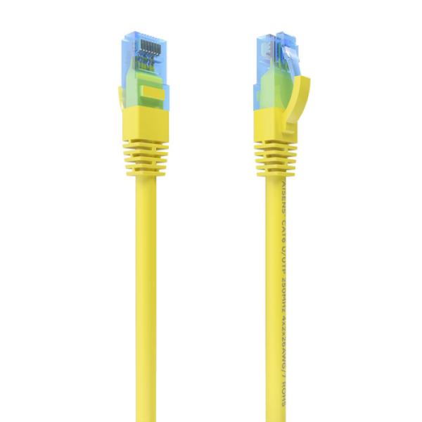 Cable de Red RJ45 AWG26 CCA UTP Aisens A135-0831 Cat.6/ 50cm/ Amarillo