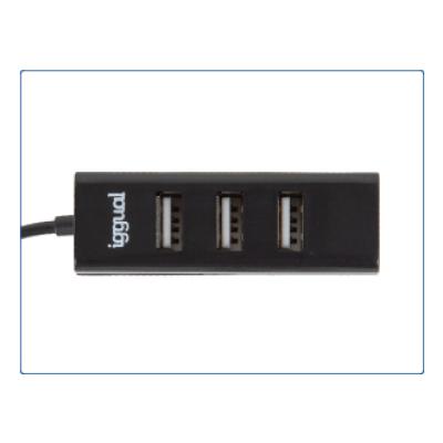 Iggual hub usb 2.0 x 4 puertos hub-a-4p