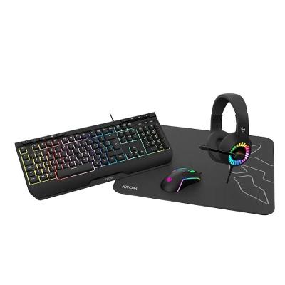 Pack Gaming Krom kenya/ Teclado RGB + Ratón Óptico +