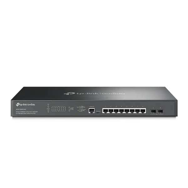 Switch Gestionable TP-Link Omada JetStream TL-SG3210XHP-M2/ WiFi 6/ 10 Puertos/ RJ-45 10/100/1000/ PoE+/ SFP+ 10GE