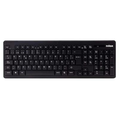 Nilox teclado+raton nxkmwe0001 inalambrico negro