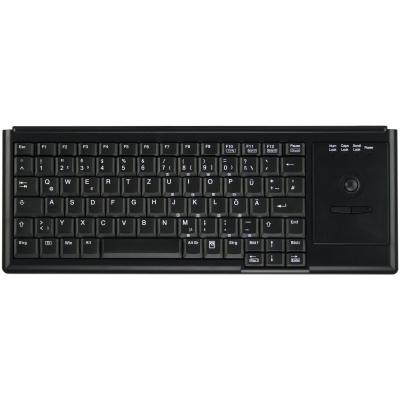 Cherry active key teclado con trackball usb negro