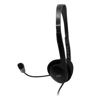 Auriculares Nox Voice One/ con Micrófono/ Jack 3.5/ Negros