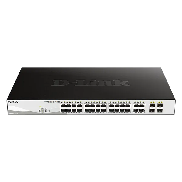 Switch Gestionado D-Link DGS-1210-24P 24 Puertos/ RJ-45 10/100/1000/ PoE/ SFP