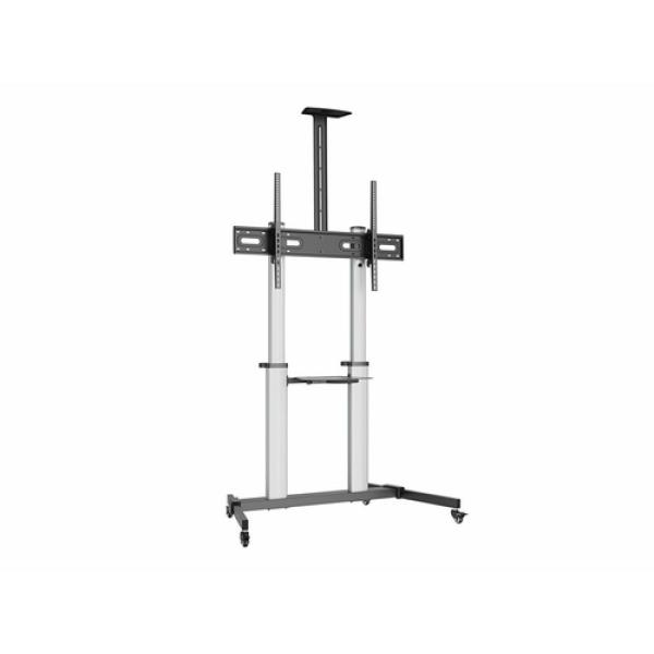 Soporte De Suelo Con Ruedas Equip Para Pantallas De 60-100" Color Plata Max.vesa 1000x400