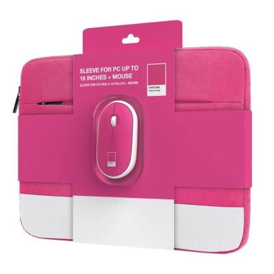 Celly kit sleeve pantone + raton 15,6" rosa