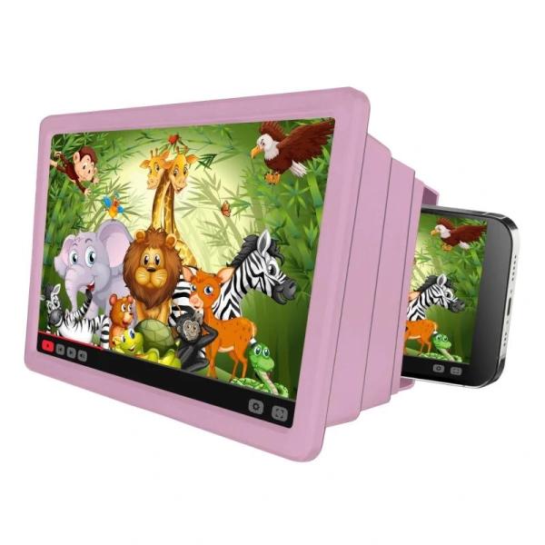 Celly amplificador de pantalla para niños rosa