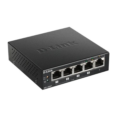 Switch D-Link DGS-1005P 5 Puertos/ RJ-45 10/100/1000 PoE