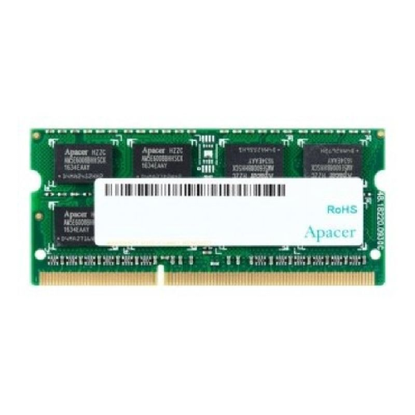 Memoria RAM Apacer 4GB/ DDR3/ 1600MHz/ 1.5V/ CL11/ SODIMM