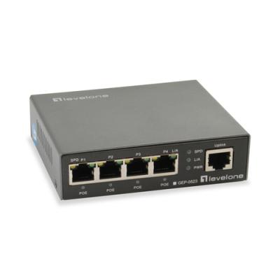 Switch Level One Gep-0523 No Gestion 5p 10/100/1000 4p Poe Plus