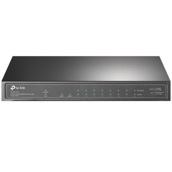 Switch Tp-link Tl-sg1210p 9p Giga 1p Sfp Gigabit 8 Puertos Poe/poe+ Alimentacion Poe 63w