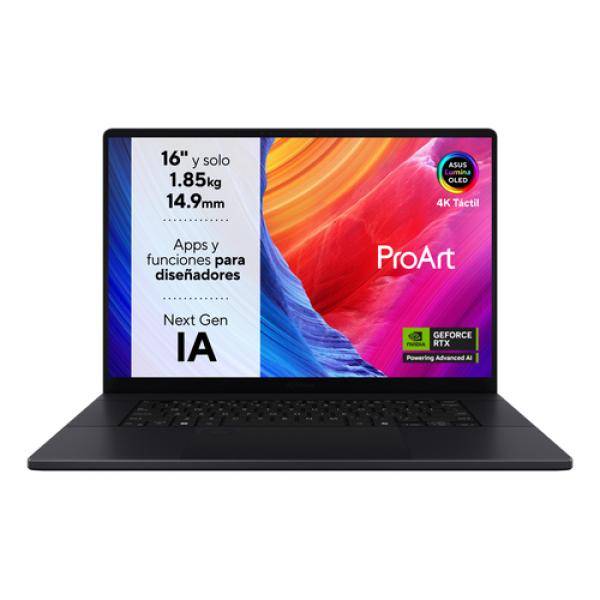 Portátil Asus ProArt P16 OLED H7606WV-ME029W Ryzen AI 9 HX 370/ 32GB/ 1TB SSD/ GeForce RTX 4060/ 16' Táctil/ Win11