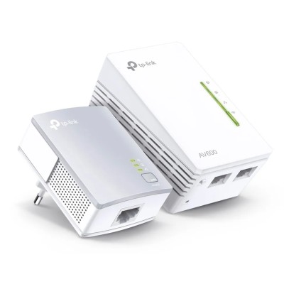 Adaptador Powerline TP-Link WPA4221KIT 600Mbps/ Alcance 300m/