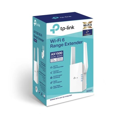 Repetidor Inalámbrico TP-Link RE505X/ WiFi 6/ 1500Mbps/ 2