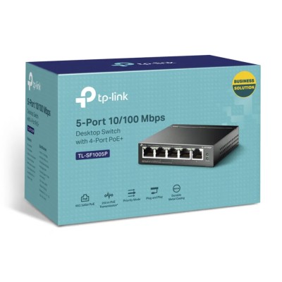 Switch TP-Link TL-SF1005P 5 Puertos/ RJ-45 10/100 PoE