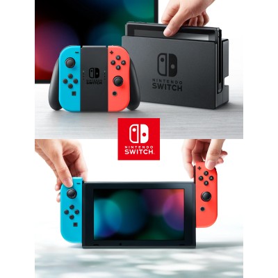 Nintendo Switch Azul Neón/Rojo Neón 2022 | 2 Mandos Joy-Con