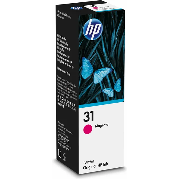 HP 31 Magenta Botella de Tinta Original 1VU27AE