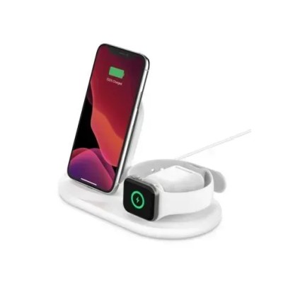 BASE DE CARGA INALAMBRICA BELKIN WIZ001VFwh 3 EN 1 Apple WATCH