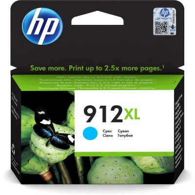 HP 912XL Alta Capacidad Cian 3YL81AE - Cartucho de Tinta