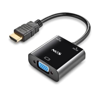 Cable Conversor NGS Chamaleon/ HDMI Macho - VGA Hembra/ 15cm/