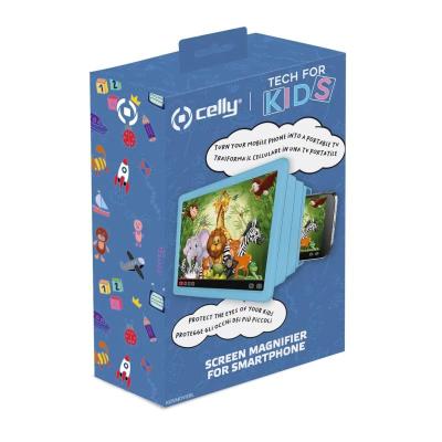 Celly amplificador de pantalla para niños azul