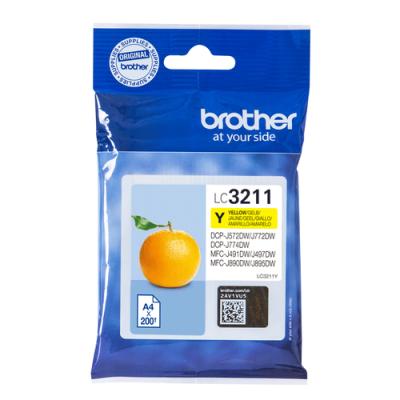 Cartucho de Tinta Original Brother LC-3211Y/ Amarillo