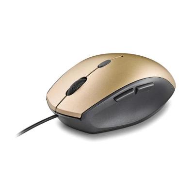 Ratón Ergonómico NGS Moth Gold/ Hasta 1600 DPI/ Dorado