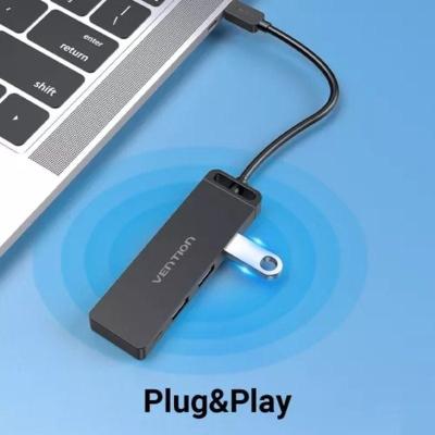 Hub USB Tipo-C Vention TGTBB/ 3xUSB/ 1xUSB Tipo-C/ 1x MicroUSB