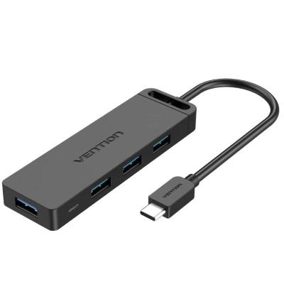 Hub USB Tipo-C Vention TGKBD/ 4xUSB/ 1xMicroUSB PD/ 50cm