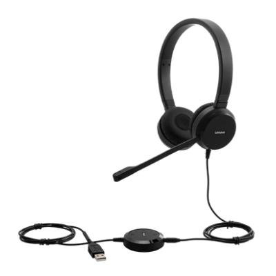 Headset Usb / Jack 3.5 Lenovo Voip Estereo Pro, Mucrofono Con