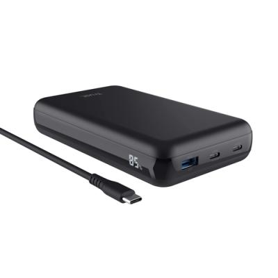 Batería Externa/Powerbank Trust Laro 20000mAh/ 100W/ Compatible