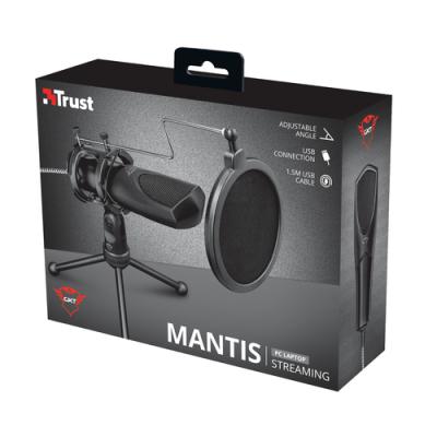 Micrófono Trust Gaming GXT 232 Mantis/ USB/ Negro