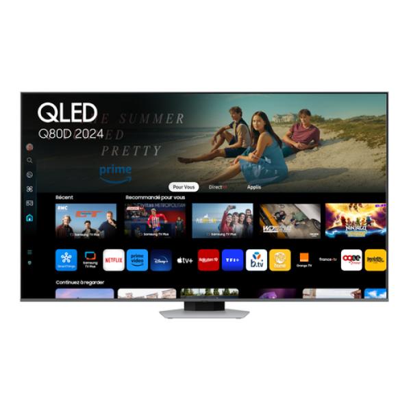 Televisor Samsung QLED Q80D TQ55Q80DAT 55'/ Ultra HD 4K/ Smart TV/ WiFi