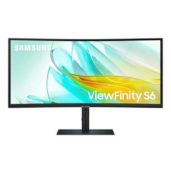 Monitor Profesional Ultraparonámico Curvo Samsung ViewFinity S6 S34C652UAU 34'/ UWQHD/ Multimedia/ Negro