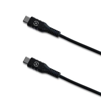 Celly cable usb-c - usb-c 60w 1m negro