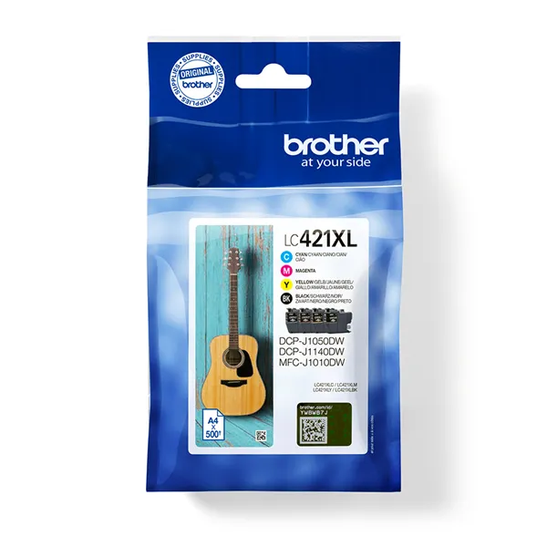 Cartucho de Tinta Original Brother LC421XL Alta Capacidad/ Multipack/ Cian/ Magenta/ Amarillo/ Negro