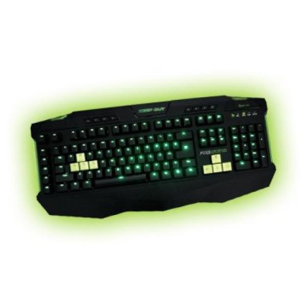 Teclado Gaming Keep Out F110s Retroiluminado Usb 5 Tecl. Programables Cable Nylon 3 Perfiles Pers.