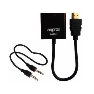 Adaptador Hdmi A Vga Con Audio Approx Appc17