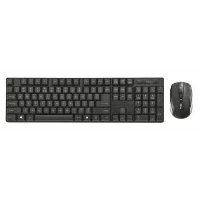 Pack Teclado Y Mouse Wireless Trust Ximo Nano Receptor Usb