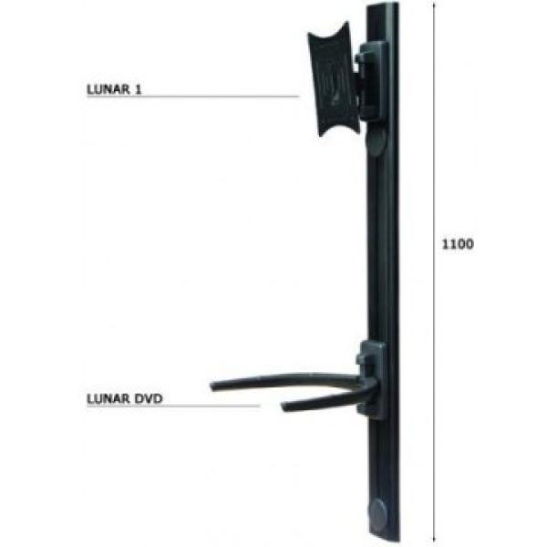 Soporte De Pared Orientable Omb Lunar-genio Para Pantalla 10"-50" Verti.+-20âº Giro 90âº Vesa 200x20