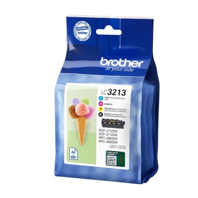 Cartucho de Tinta Original Brother LC-3213VAL Multipack/ Cian/