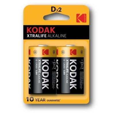 Pila Kodak Alcalina Xtralife D Lr20 Blister*2 (ecotasas