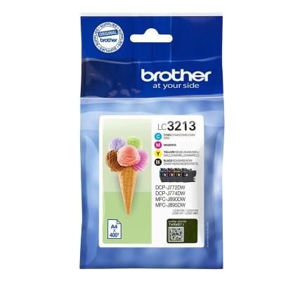 Cartucho de Tinta Original Brother LC-3213VAL Multipack/ Cian/