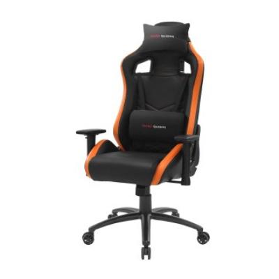 Silla Gamer Mars Gaming Mgcx Neo Negra Con Detalle Naranja