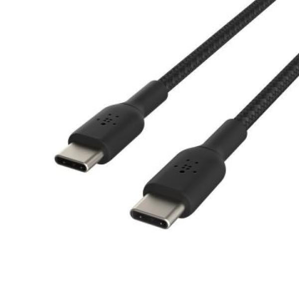 Cable Trenzado Belkin Cab004bt1mbk Boost Charge Usb-c A Usb-c 1m Color Negro