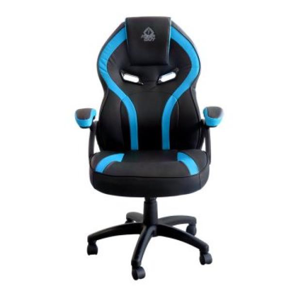 Silla Gamer Keep Out Xs200 Negra Con Detalle Azul Espuma De Alta Densidad Reposabrazos Fijos